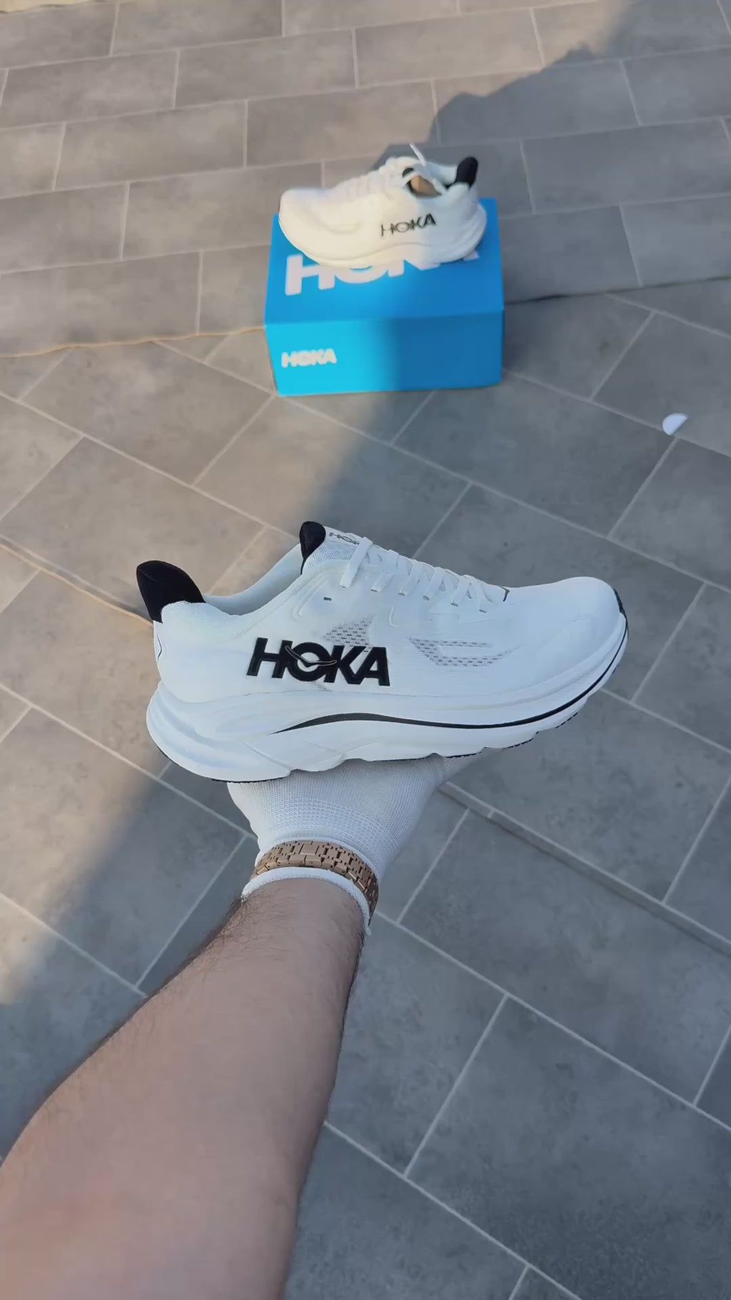 Hoka Clifton 10 White Black