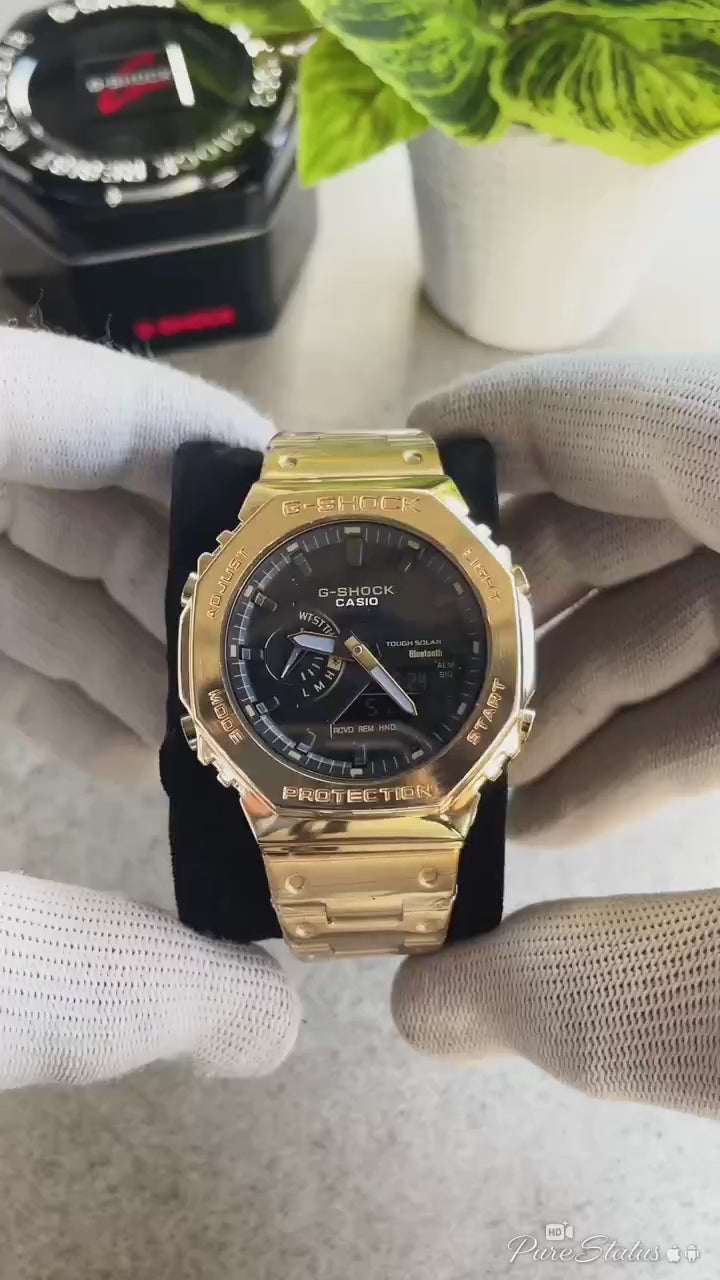 Casi_o G-shock GM2100 Gold Black