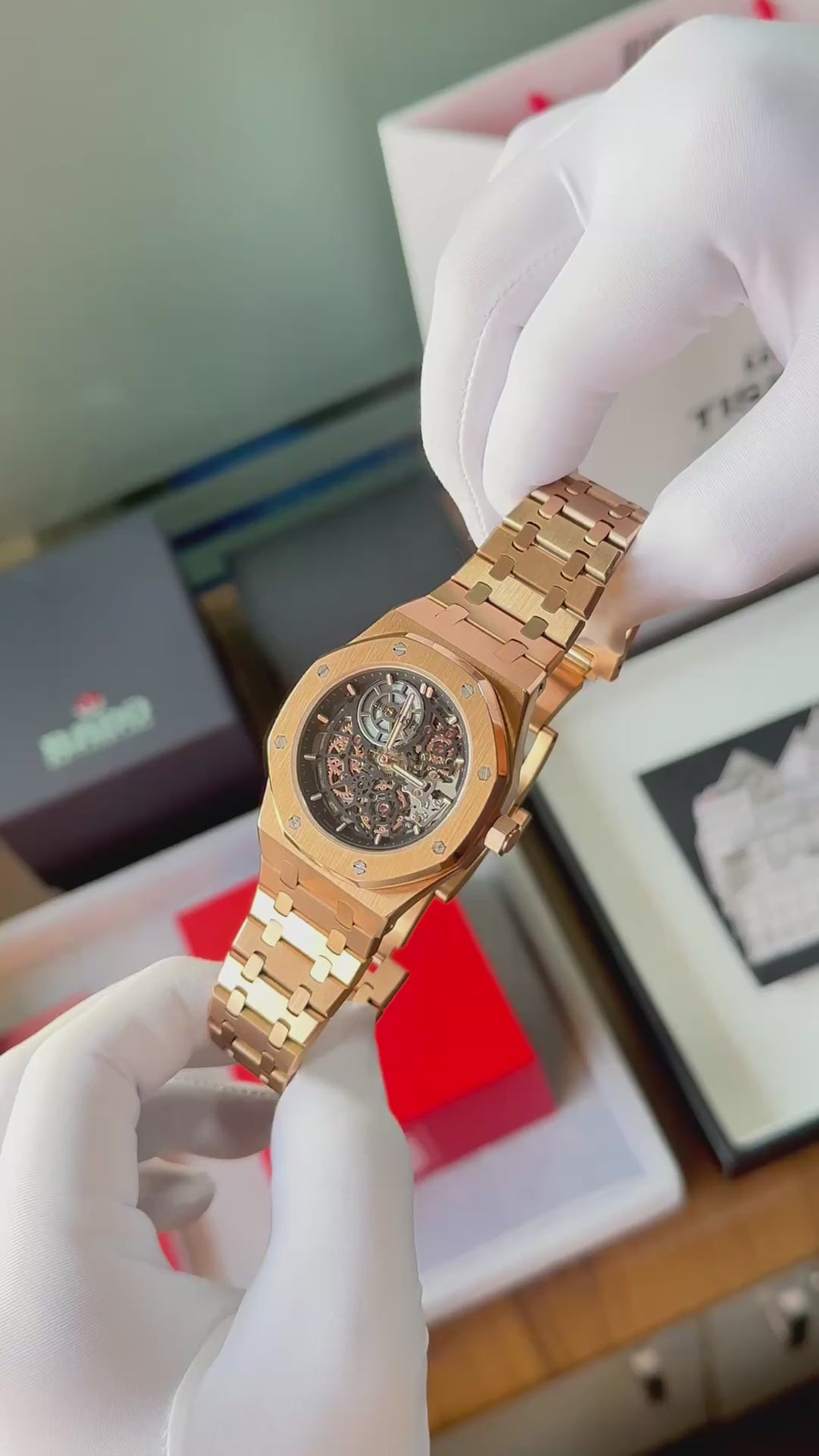 Audemar_s Piguet Royal Oak Jumbo Extra-Thin Openworked Copper Black
