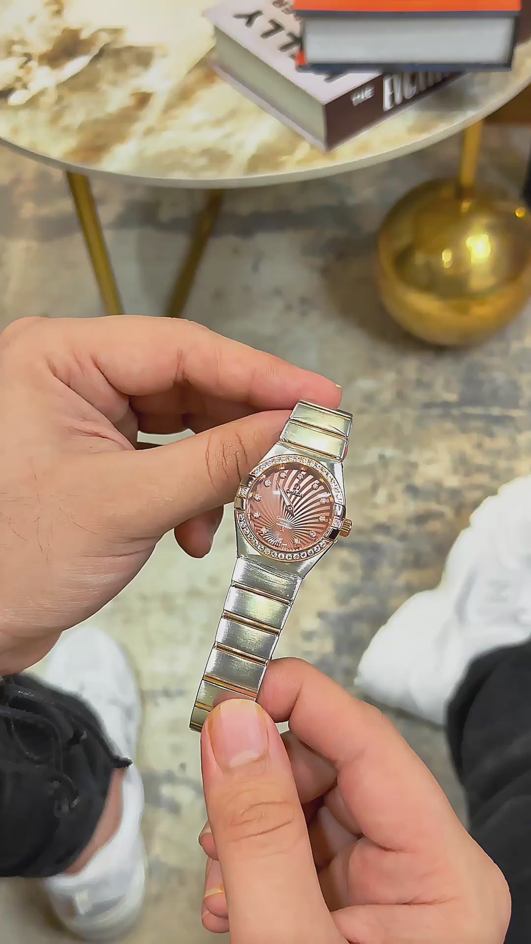 Omeg_a Constellation Quartz Luxury Watch