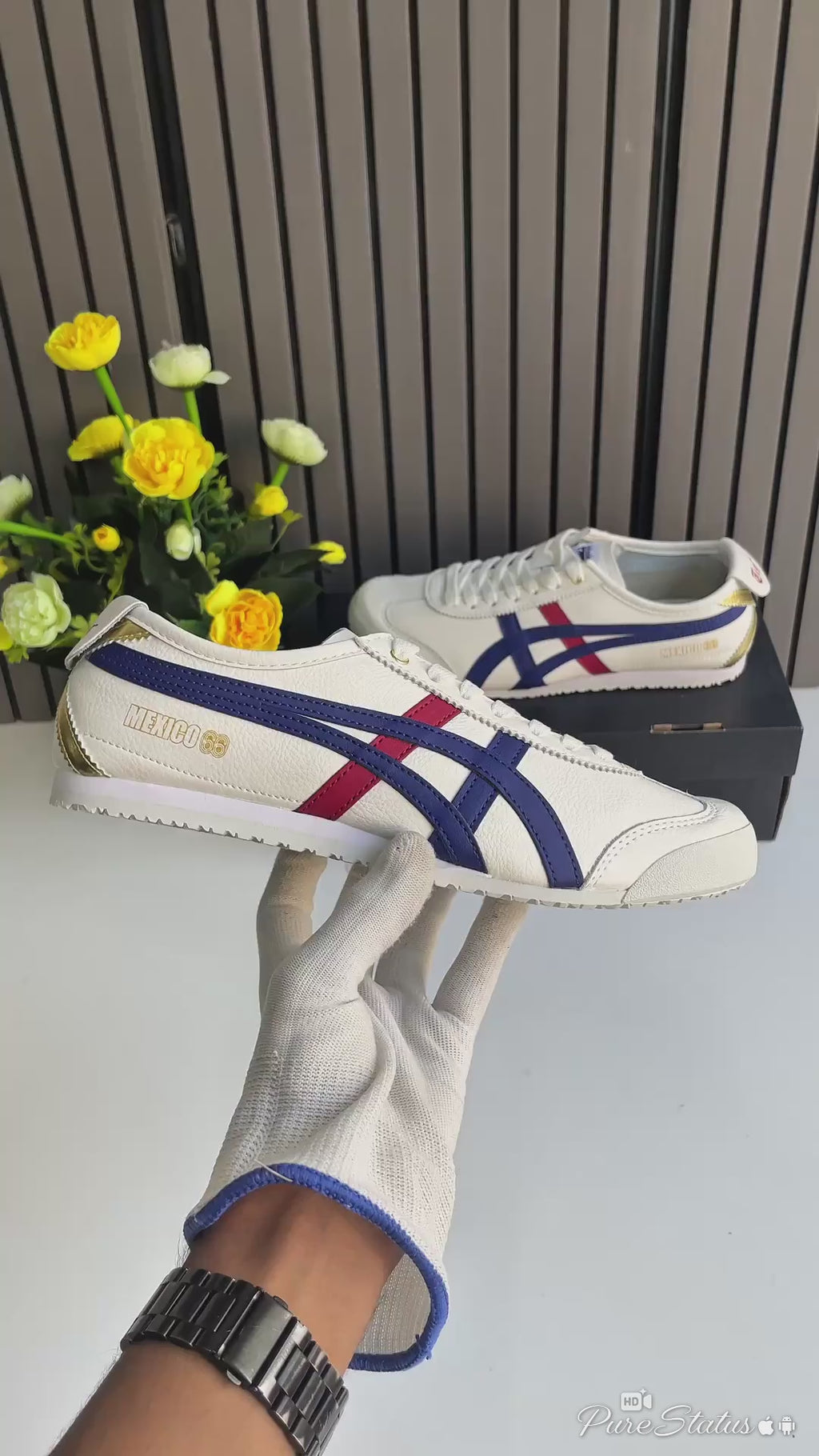 Onitsuk_a Tiger Mexico 66 White Blue Red Gold