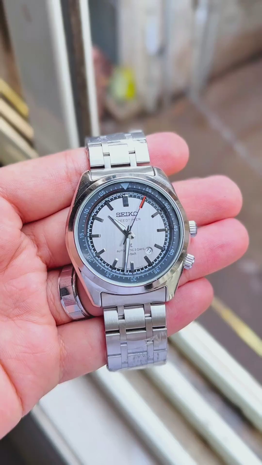 Seik_o Prospex Speedtimer Con Temporizador Silver-Grey