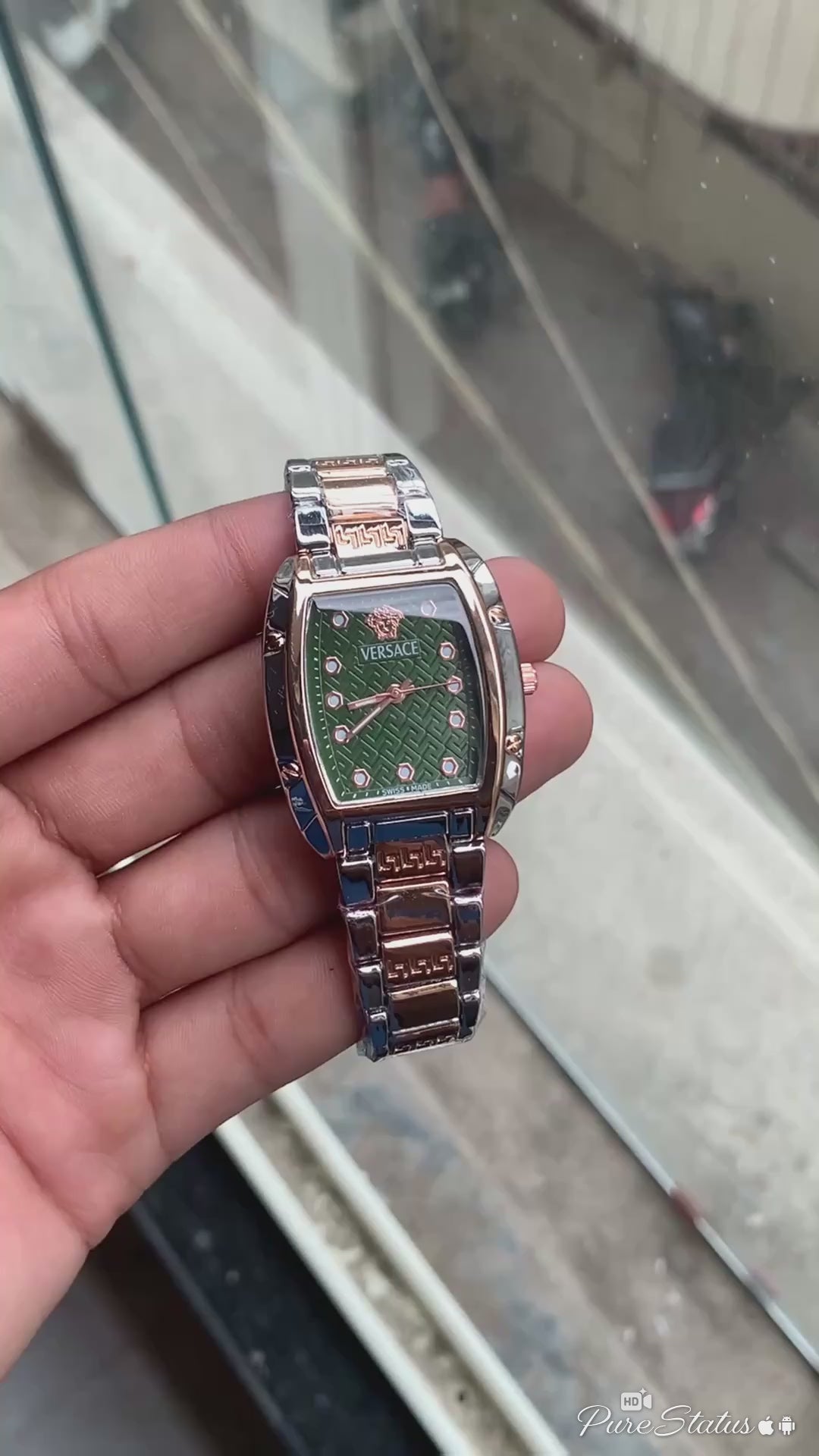 Versacc_e Two Tone Green Dial