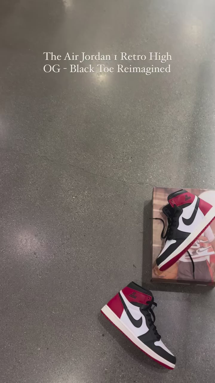 Air Jordan 1 Retro OG High Black Toe Reimagined