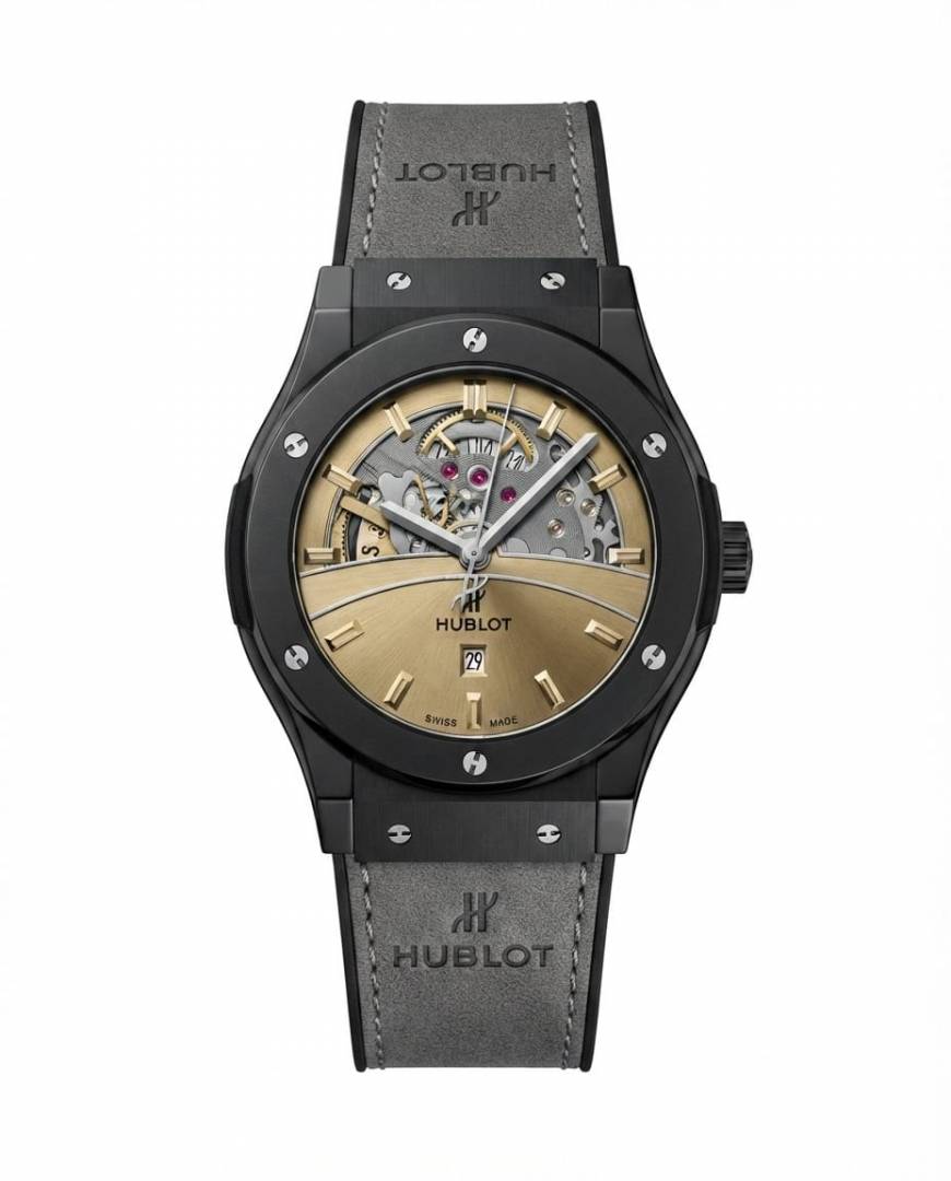 Hublo_t Big Bang Tourbillon Grey Leather
