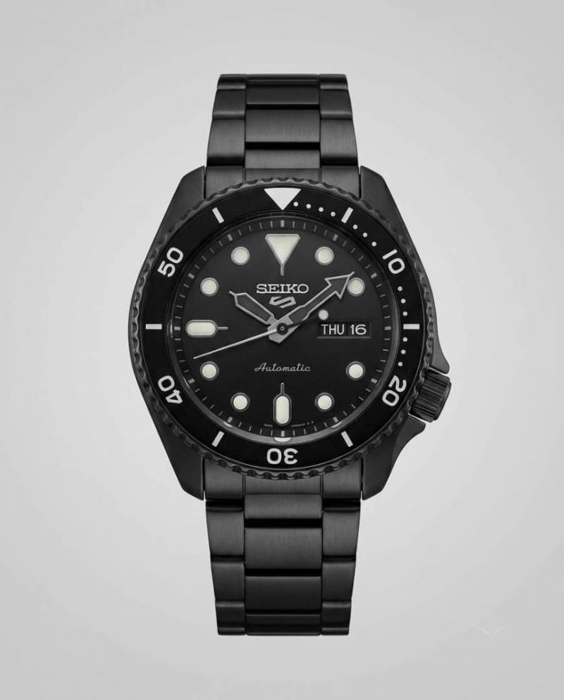 Seik_o 5 Sports Automatic Black
