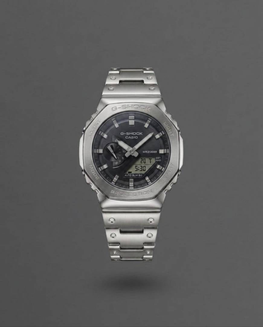 Casi_o G-shock GM2100 Silver Black