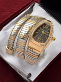 BVLGAR_I SNAKE COPPER TWOTONE BLACK DIAL