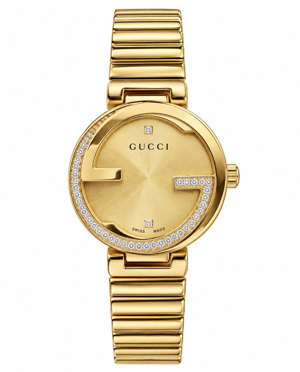 Gucc_i Interlocking Gold