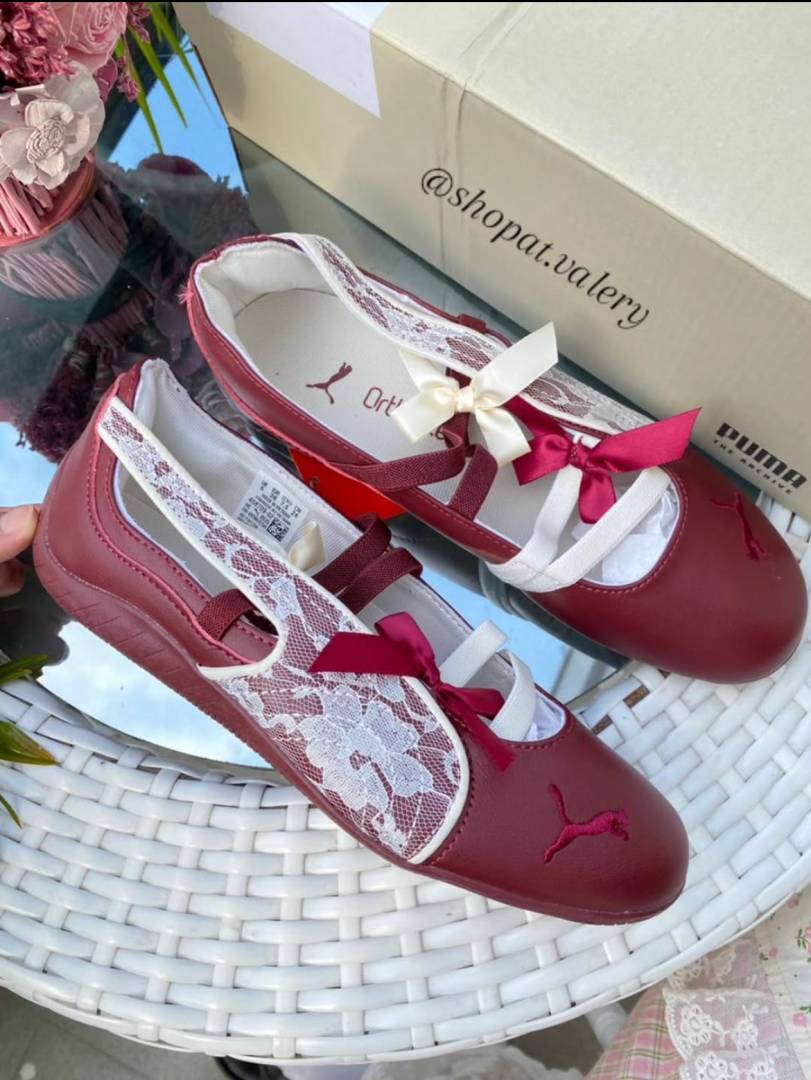 Pum_a Speed Cat Ballet Lace Maroon