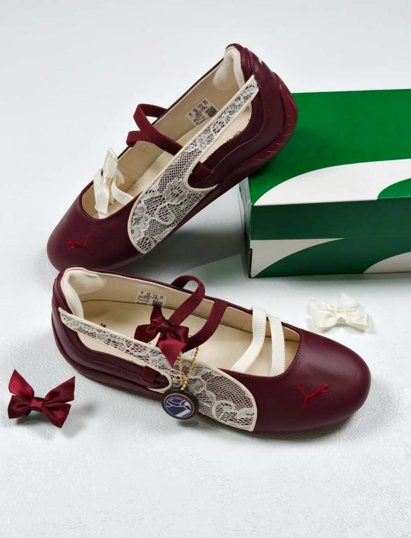 Pum_a Speed Cat Ballet Lace Maroon