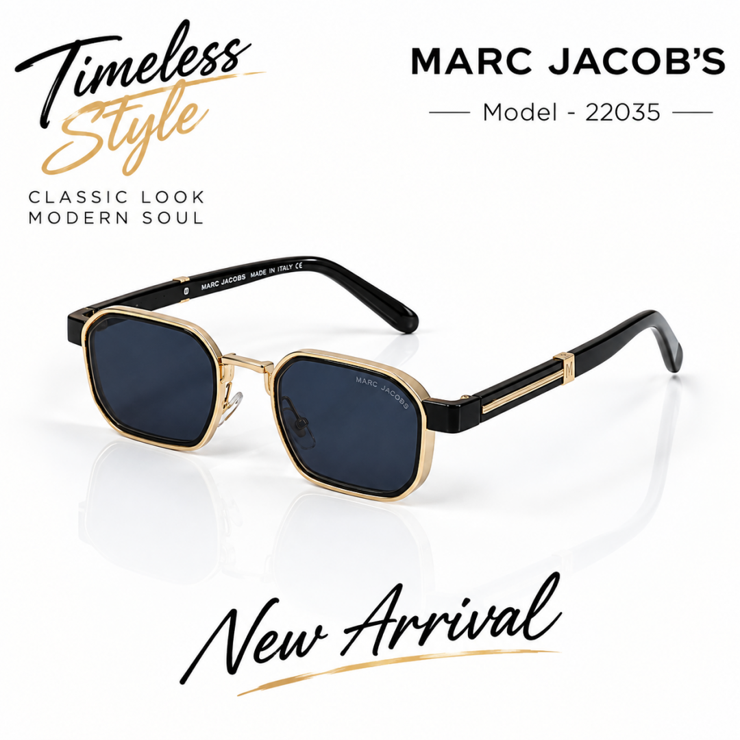 MAR_C JACOB 22035 BLACK WITH GOLD TOUCH NEW FASHION DESIGNER SHOWROOM UNISEX ARTICLE
