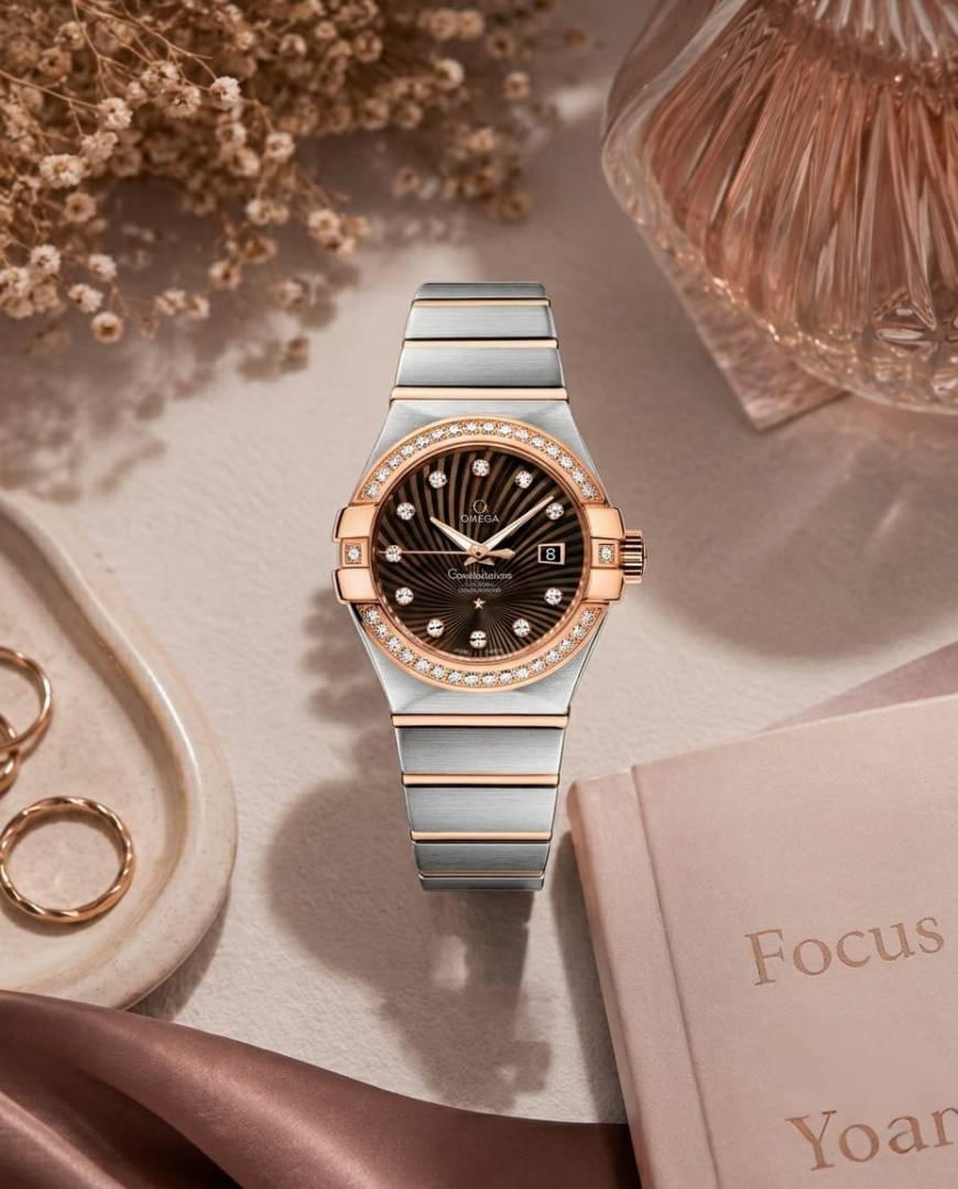 Omeg_a Constellation Quartz Luxury Watch
