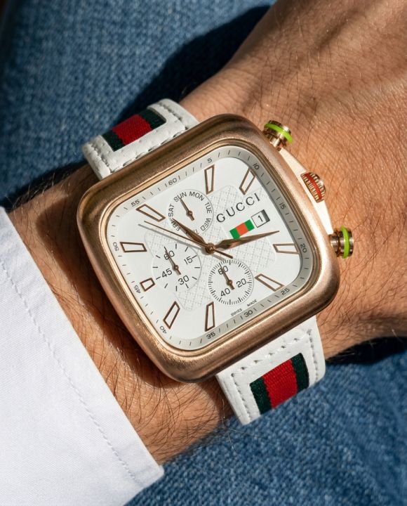 Gucci G coupe 200 series Chronograph White