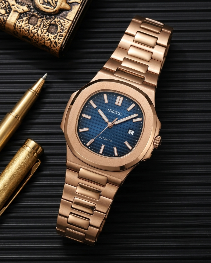 Seik_o Nautilus Mod Copper Blue