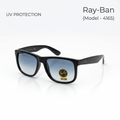 RB 4165 GLOSSY BLACK BLUE SHADED UV PROTECTION UNISEX MODEL
