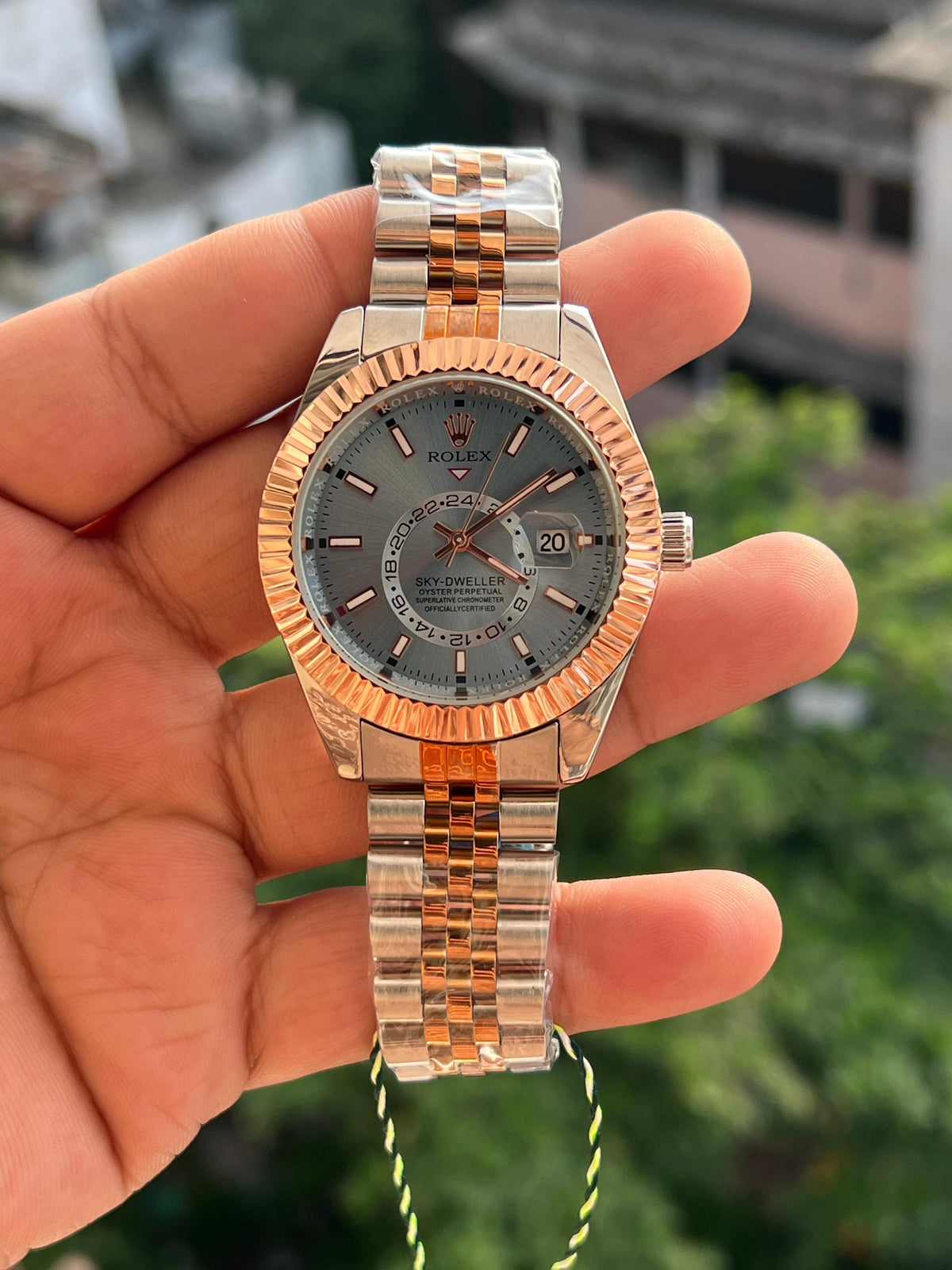 ROLEX SKY DWELLER SWIFT MOVEMENT COPPER BLUE DIAL