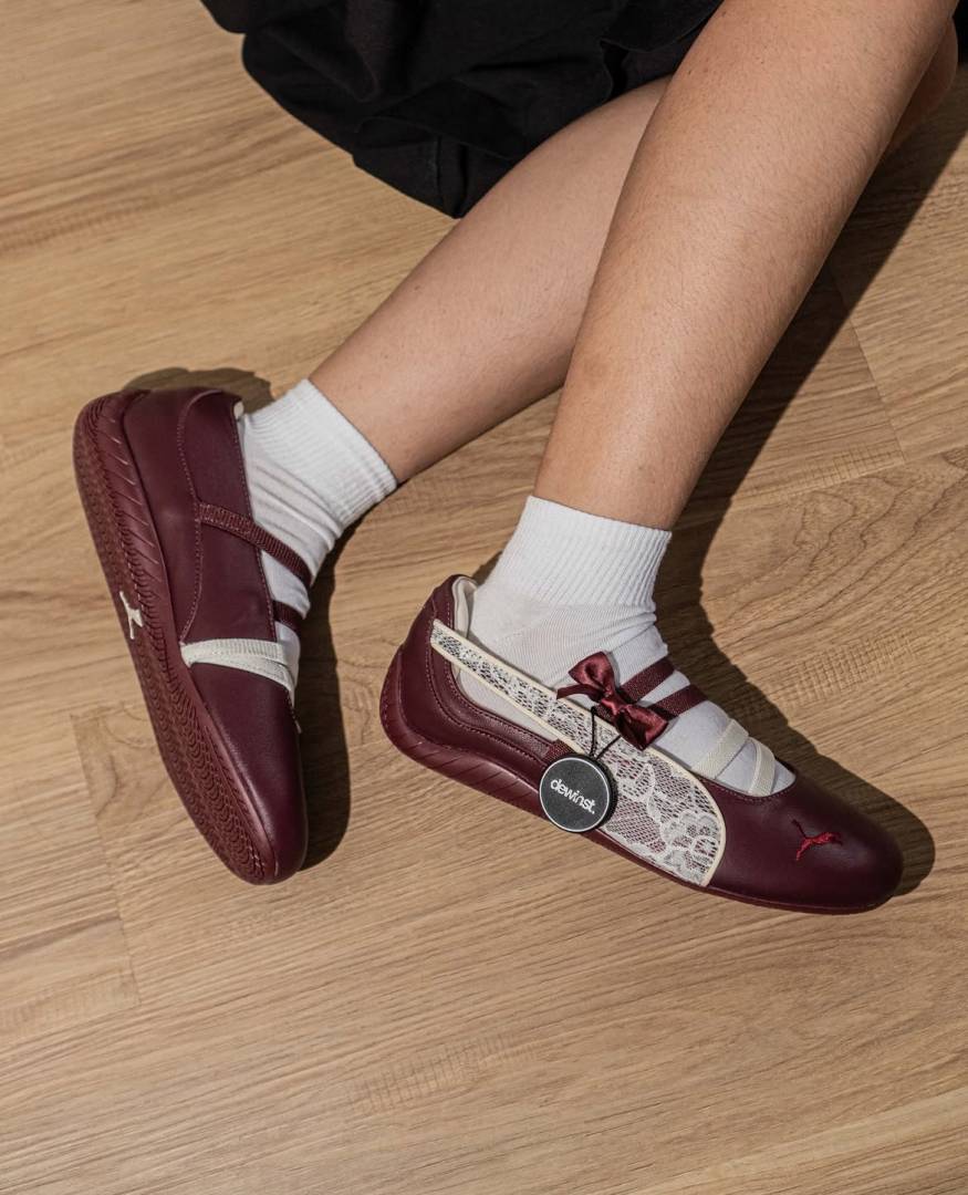Pum_a Speed Cat Ballet Lace Maroon