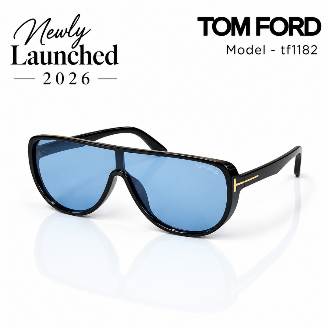 TOMFOR_D TF1182 SHINNY BLACK BLUE CANDY UNISEX LIMITED EDITION OFFICIAL SHOWROOM DESIGNER MODEL