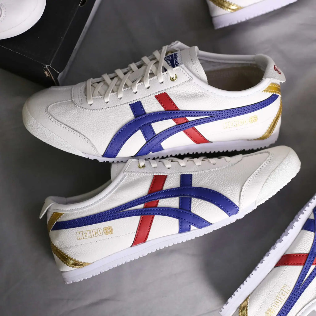 Onitsuk_a Tiger Mexico 66 White Blue Red Gold