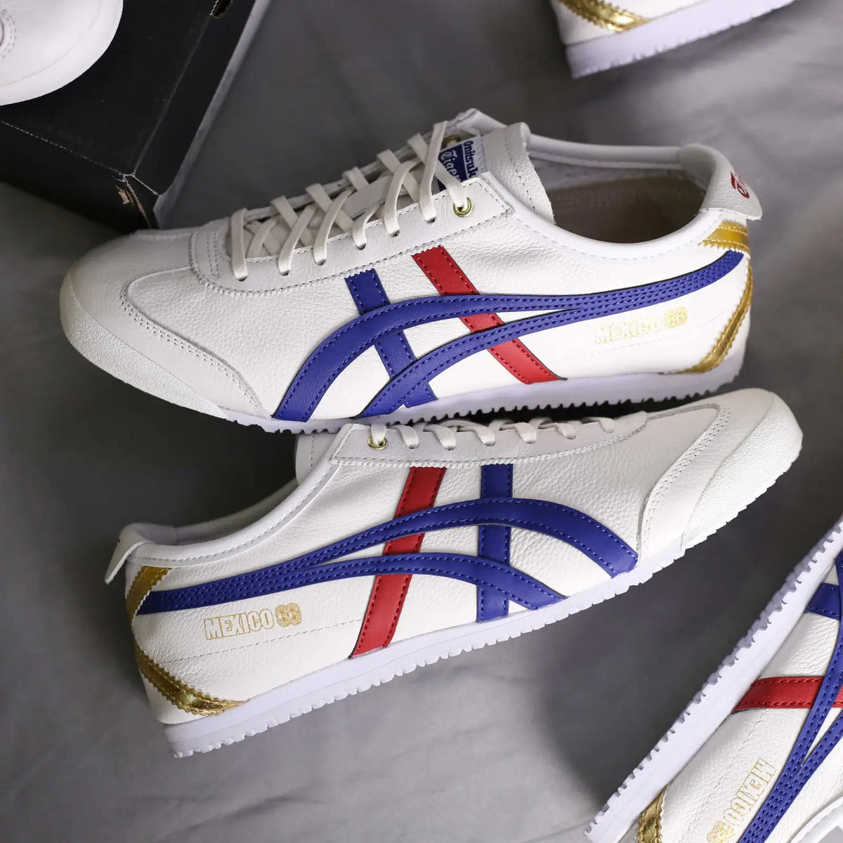 Onitsuk_a Tiger Mexico 66 White Blue Red Gold