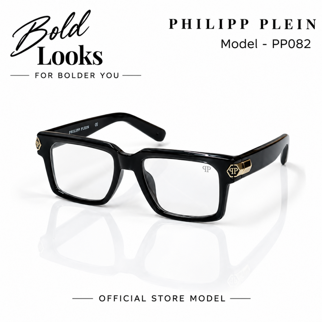 PHILIPP PLEIN PP082 GLOSSY BLACK PLANO DESIGNER SHOWROOM HIT MODEL