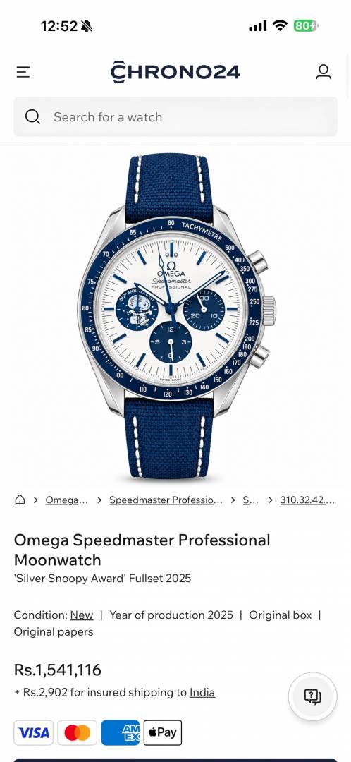 Omeg_a Speedmaster Snoopy 50Th Anniversary