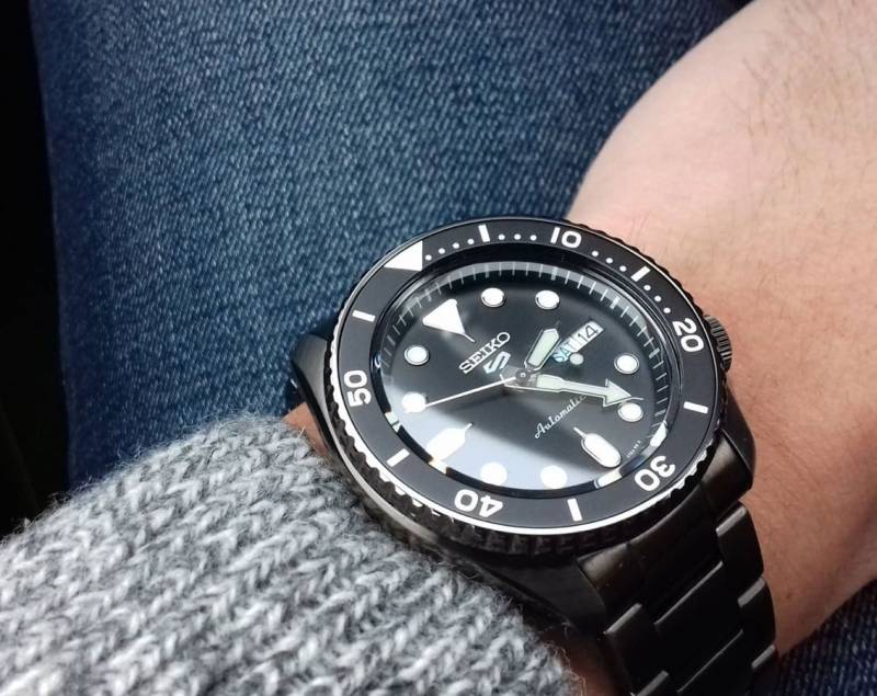 Seik_o 5 Sports Automatic Black