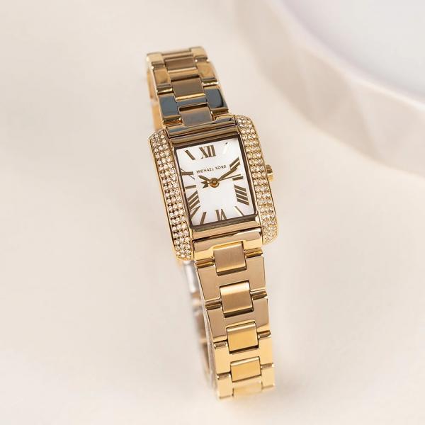 MICHAEL KORS PETITE EMERY PAV GOLD-TONE