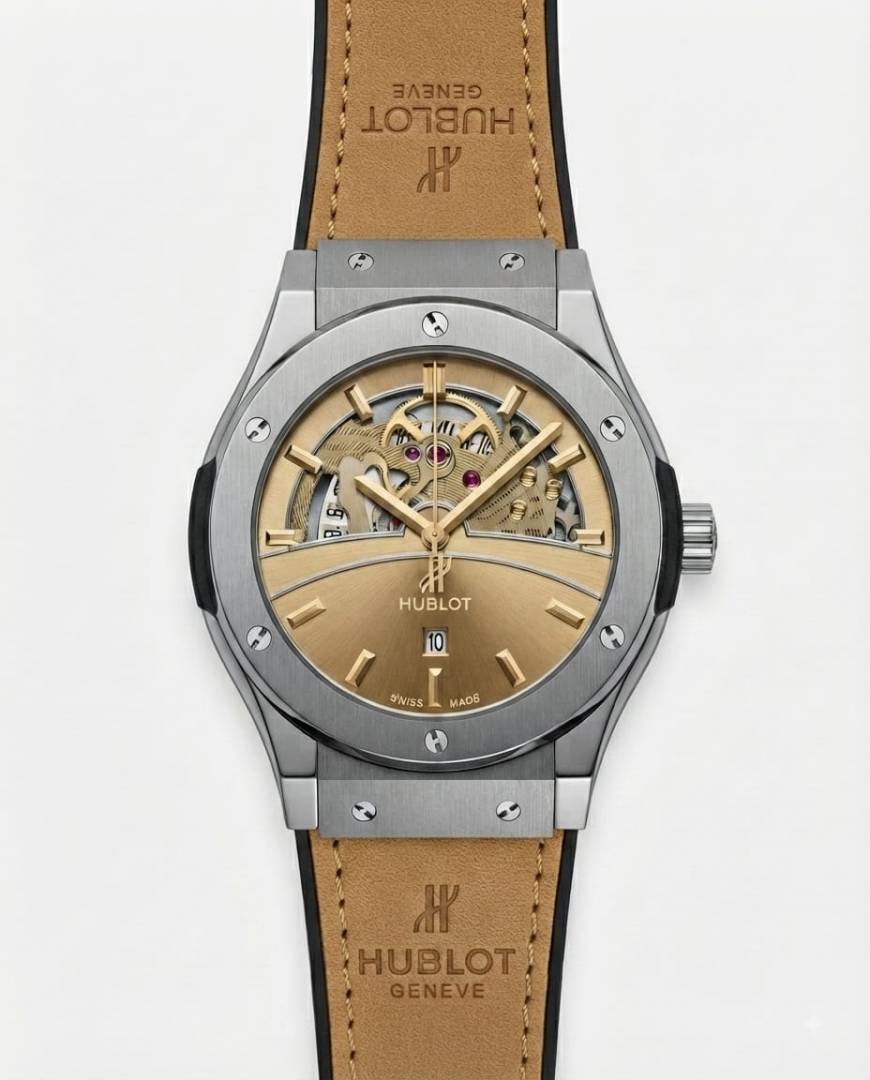 Hublo_t Big Bang Tourbillon Brown Leather