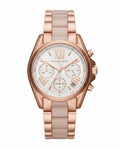 MK Bradshaw Two Tone Rose Gold White Dial