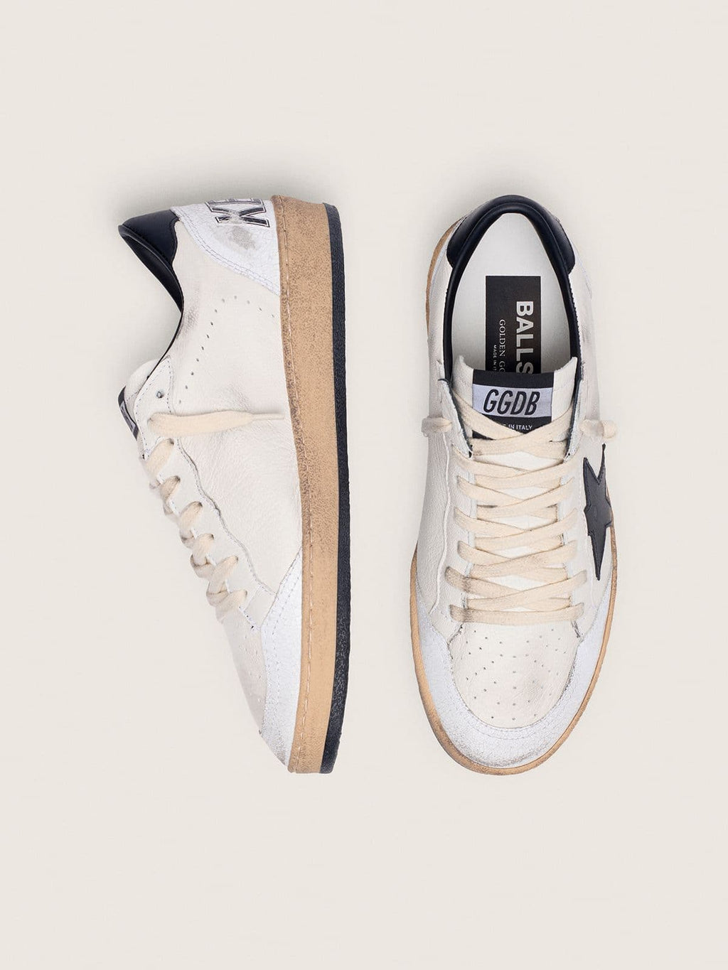 Golden Goose Ball-Star Low White Black