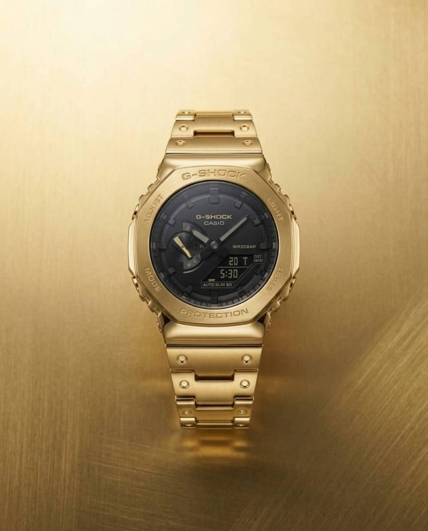 Casi_o G-shock GM2100 Gold Black