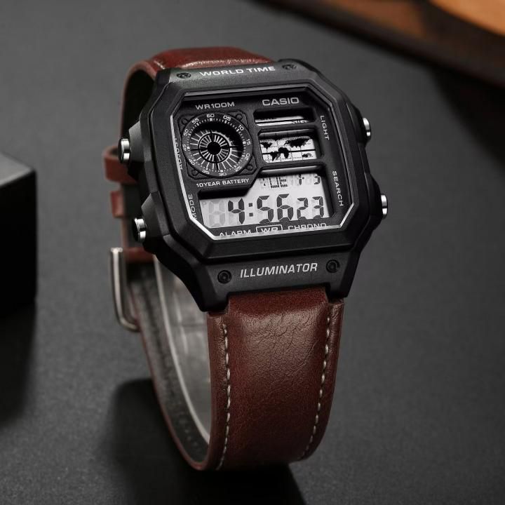 CASIO AE 1200 BROWN BLACK