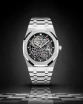Audemar_s  Piguet Royal Oak Jumbo Extra-Thin Openworked silver Black