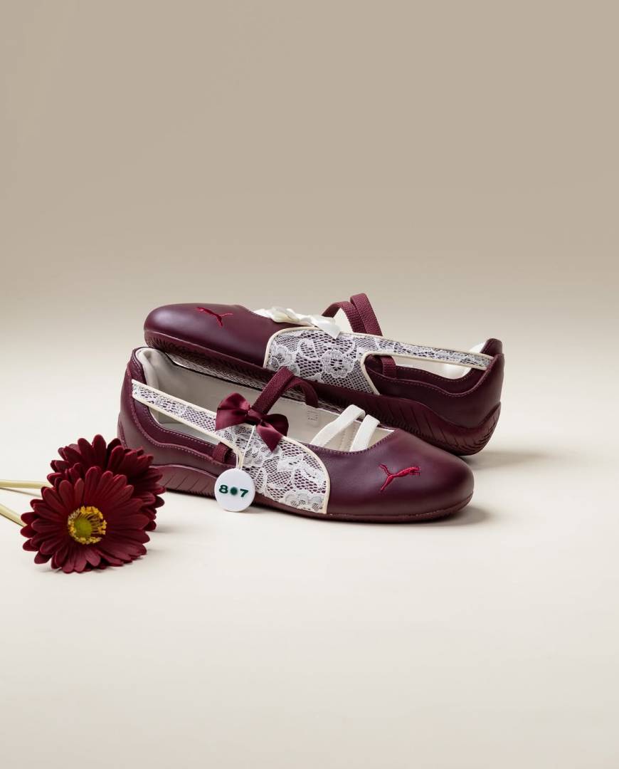 Pum_a Speed Cat Ballet Lace Maroon
