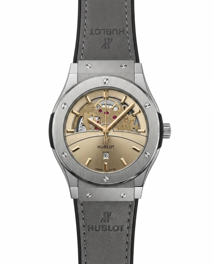 Hublo_t Big Bang Tourbillon Grey Leather
