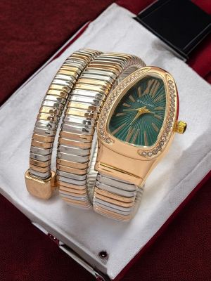 BVLGAR_I SNAKE COPPER TWOTONE GREEN DIAL