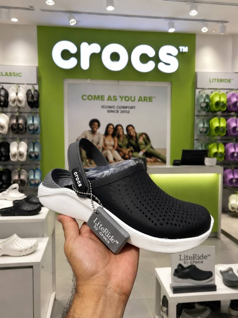 Crocs Literide Black White