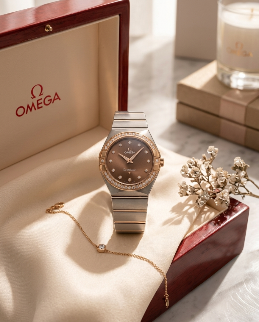 Omeg_a Constellation Quartz Luxury Watch