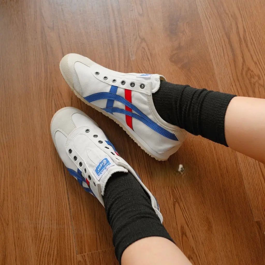 Onitsuk_a Tiger Mexico 66 Slip On White Blue Red