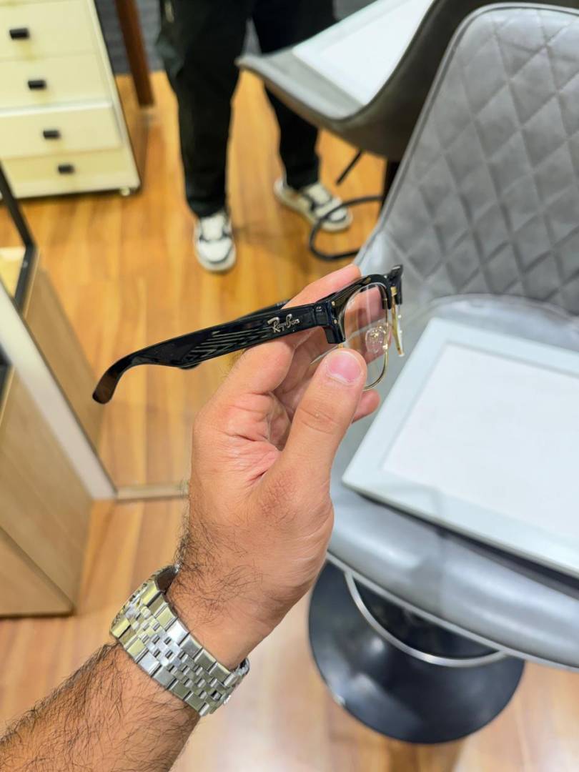 RB 0504 Gold Black Plano Unisex